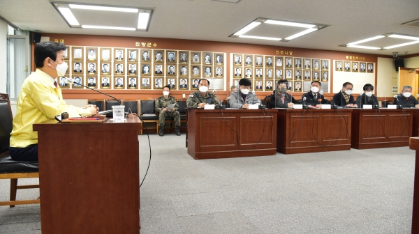 진주시는 관계기관 및 단체와 방역 협조 방안을 논의하고 시민 건강과 안전을 도모하기 위한 공조를 당부하는 자리를 가졌다.