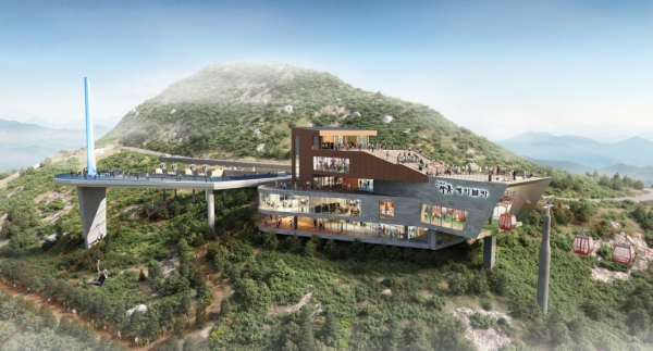하동군 금오산 케이블카 조감도