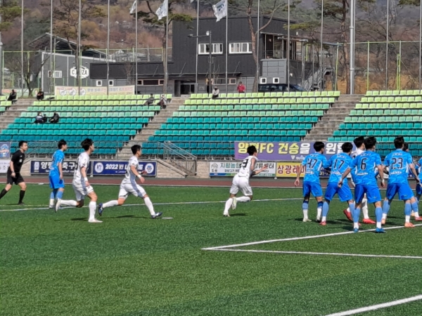 진주시민축구단이 4월 2일 양평종합운동장에서 열린 2022 K4리그 6라운드 원정경기에서 현 리그 1위 팀인 양평FC를 상대로 2대1 승리를 거뒀다.