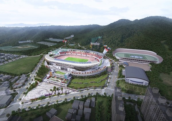 김해시 전국체전 주경기장 조감도