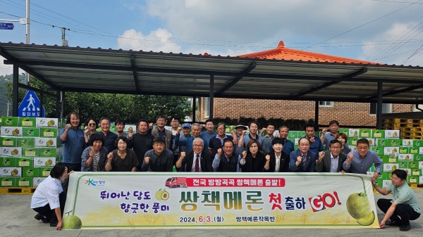 합천군(군수 김윤철)의 대표적인 고소득 작물인 쌍책멜론이 3일 본격적인 출하를 시작했다.