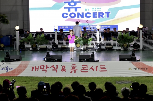 제20회 합천예술제가 27일 오후 6시 30분 합천읍 일해공원 공연장에서 800여 명의 관객이 참석한 가운데 성대한 막을 올렸다.